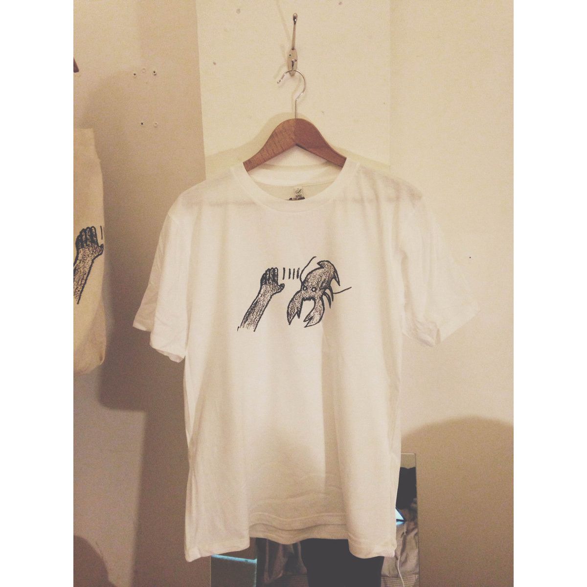 LOBSTER THEREMIN / LOBSTER THEREMIN LOGO T-SHIRT WHITE SIZE:M
