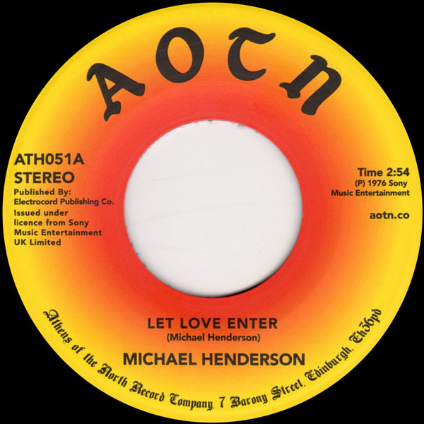 MICHAEL HENDERSON / マイケル・ヘンダーソン / LET LOVE ENTER / COME TO ME (7")