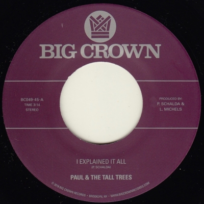 PAUL & THE TALL TREES / MATTISON / I EXPLAINED IT ALL / WATCH OUT (7")