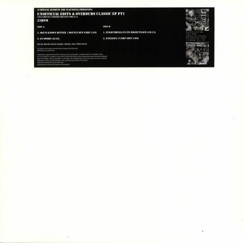 JOAQUIN JOE CLAUSSELL / ホアキン・ジョー・クラウゼル / UNOFFICIAL EDITS & OVERDUBS CLASSIC EP 1