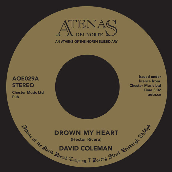 DAVID COLEMAN / デヴィッド・コールマン / DROWN MY HEART / MY FOOLISH HEART (7")