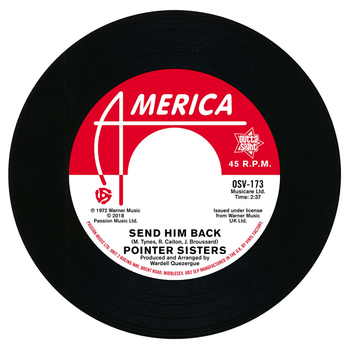 POINTER SISTERS / DRIFTERS / SEND HIM BACK / YOU GOT TO PAY YOUR DUES (7")