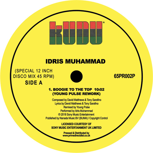 IDRIS MUHAMMAD / アイドリス・ムハマッド / BOOGIE TO THE TOP (YOUNG PULSE REMIX) (12")