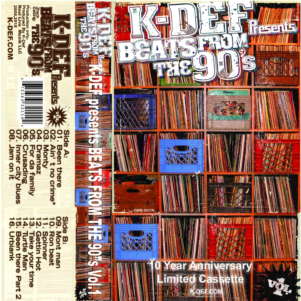 K-DEF / BEATS FROM THE 90'S VOL.1 10 YEAR ANNIVERSARY LIMITED EDITION CASSETTE