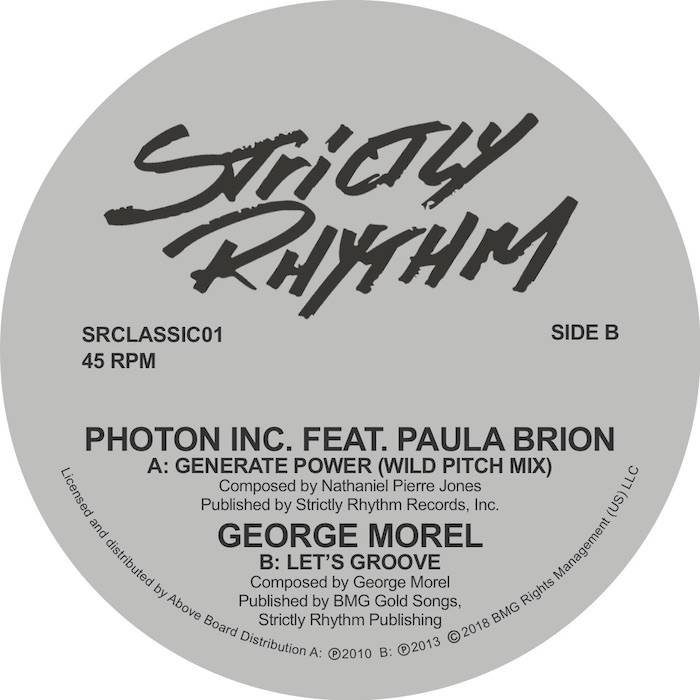 PHOTON INC / GEORGE MOREL / GENERATE POWER (WILD PITCH MIX) / LET'S GROOVE