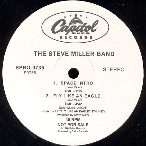 STEVE MILLER BAND / スティーヴ・ミラー・バンド / SPACE INTRO / FLY LIKE AN EAGLE / MACHO CITY (LONG VERSION) (12")