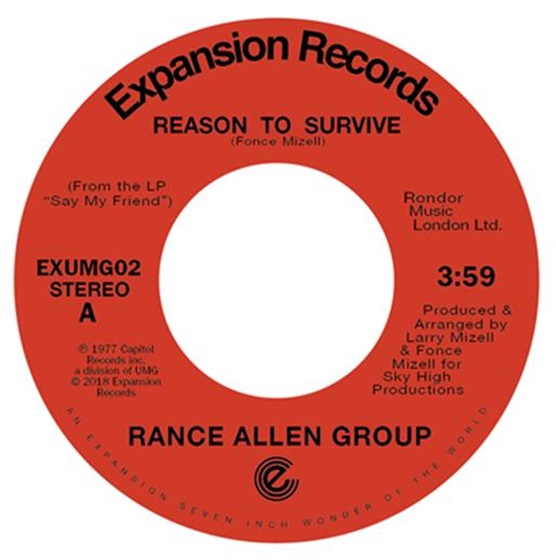 RANCE ALLEN GROUP / ランス・アレン・グループ / REASON TO SURVIVE / PEACE OF MIND (7")