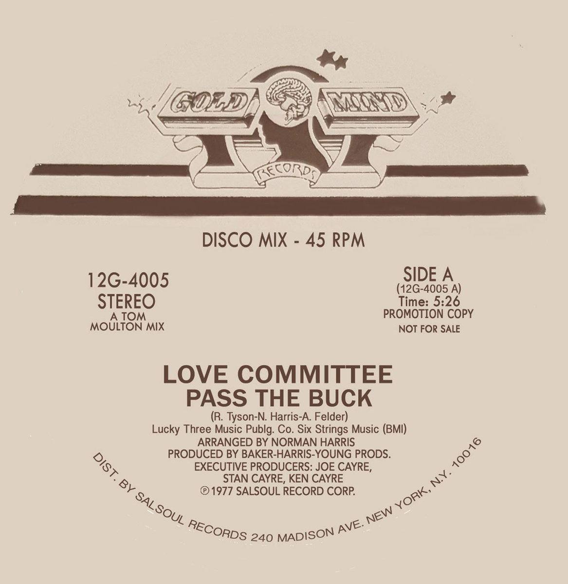 LOVE COMMITTEE / ラヴ・コミッティー / PASS THE BUCK (JOE CLAUSSELL MIX)