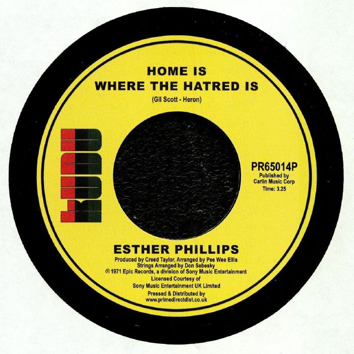 ESTHER PHILLIPS / エスター・フィリップス / HOME IS WHERE THE HATRED IS / I'VE NEVER FOUND A MAN (7")