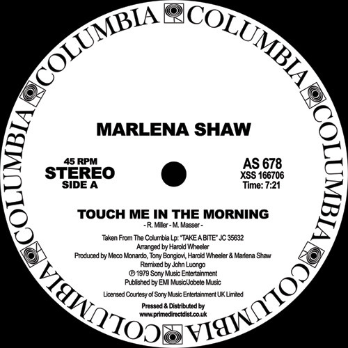 MARLENA SHAW / マリーナ・ショウ / TOUCH ME IN THE MORNING (12")