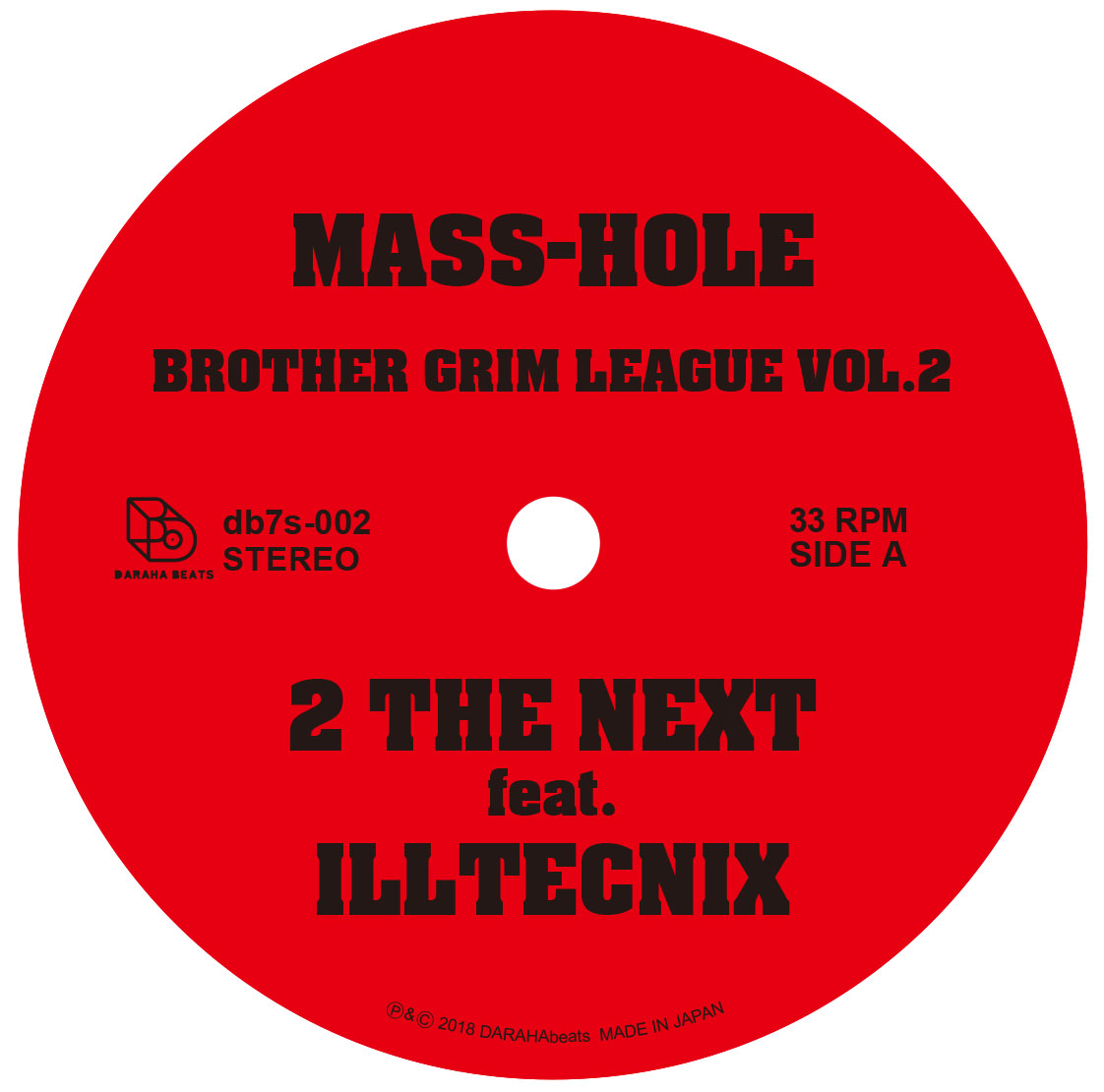 MASS-HOLE / DJ GQ / BROTHER GRIM LEAGUE VOL.2 7"