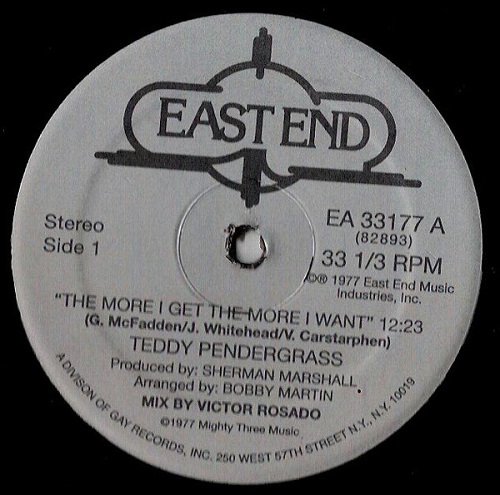 TEDDY PENDERGRASS / テディ・ペンダーグラス / MORE I GET, THE MORE I WANT (12")