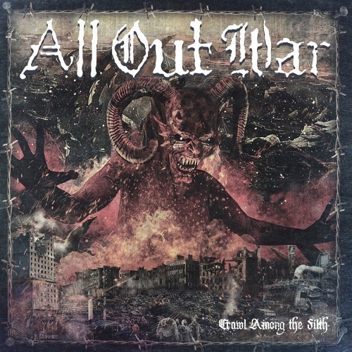 ALL OUT WAR / CRAWL AMONG THE FILTH (LP)