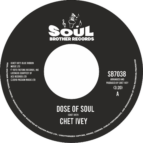 CHET IVEY / DOSE OF SOUL / GET DOWN WITH GEATER PT.1 (7")