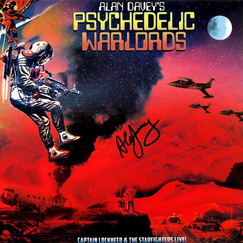 THE PSYCHEDELIC WARLORDS / CAPTAIN LOCKHEED AND THE STARFIGHTERS LIVE!: LIMITED YELLOW COLORED VINYL/LHAND SIGNED EDITION - LIMITED VINYL