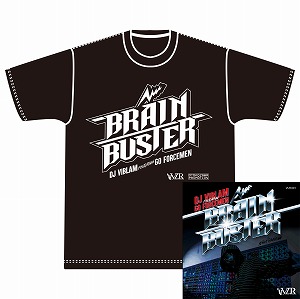 DJ VIBLAM feat. GO FORCEMEN / BRAIN BUSTER 7" ★ディスクユニオン限定T-SHIRTS付セットMサイズ BLACK 