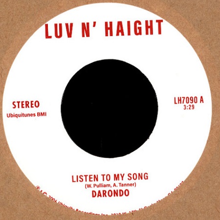 DARONDO / ダロンド / LISTEN TO MY SONG / DIDN'T I (7")