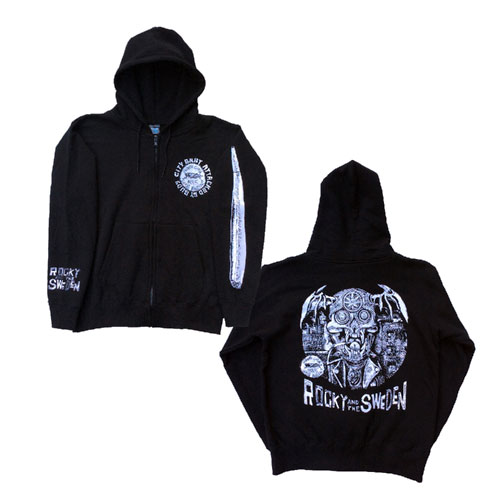 ROCKY & THE SWEDEN / CITY BABY ATTACKED BY BUDS ZIP UP HOODY/XXXL
