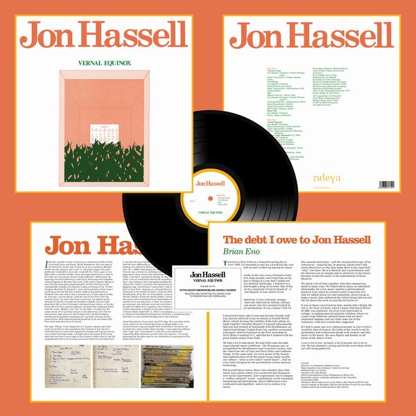 JON HASSELL / ジョン・ハッセル / VERNAL EQUINOX (REMASTERED LP)