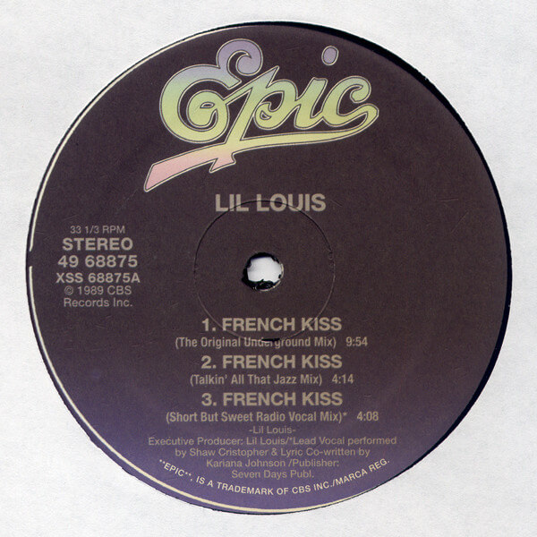 LIL LOUIS / リル・ルイス / FRENCH KISS (RE-ISSUE/NO BARCODE)