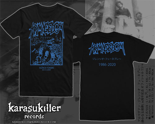 ARMAGEDOM / Silencio Funebre 34周年記念 オフィシャル Tシャツ/L