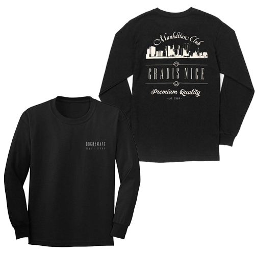 GRADIS NICE / "Manhattan Club" LONG T-SHIRTS BLACK (XL)