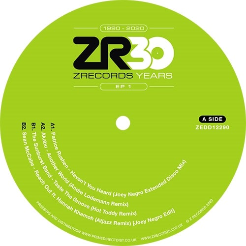 JOEY NEGRO / ジョーイ・ネグロ / JOEY NEGRO PRESENTS 30 YEARS  OF Z RECORDS EP 1