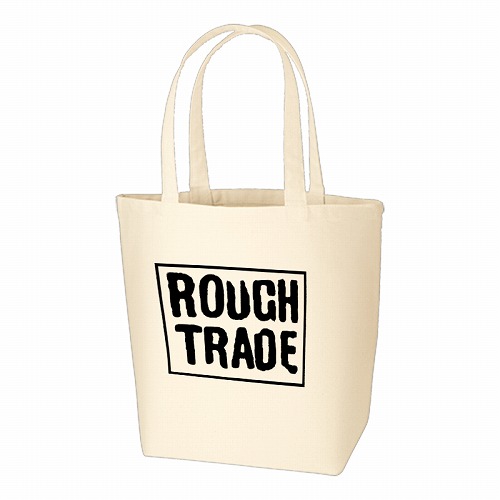 ROUGH TRADE (LABEL) / ラフ・トレード / ROUGH TRADE TOTE BAG NATURAL  / ROUGH TRADE ロゴトートバッグ(WHITE)