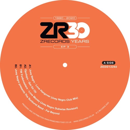 JOEY NEGRO / ジョーイ・ネグロ / DAVE LEE PRESENTS 30 YEARS OF Z RECORDS - EP 3