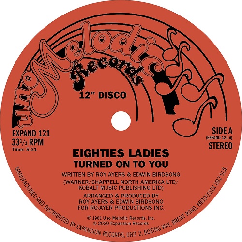 EIGHTIES LADIES / エイティーズ・レディース / TURNED ON TO YOU / I KNEW THAT LOVE(12")