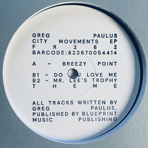 GREG PAULUS / CITY MOVEMENTS EP