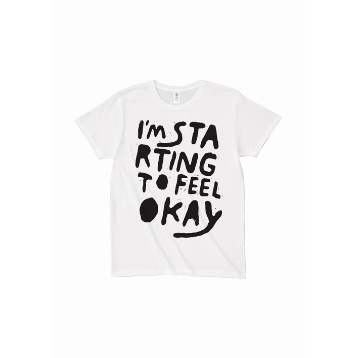 STUDIO MULE / I'M STARTING TO FEEL OKAY T-SHIRTS WHITE-L SET(TOTE BAG/MIX TAPE(BY JD TWITCH)
