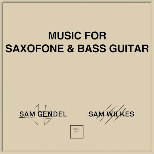 SAM GENDEL & SAM WILKES / Music for Saxofone and Bass Guitar