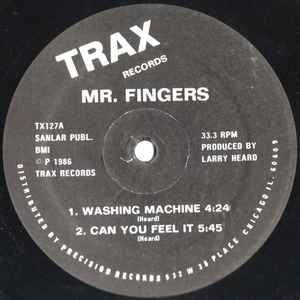 MR.FINGERS / ミスター・フィンガーズ / WASHING MACHINE (1986 BLACK LABEL)