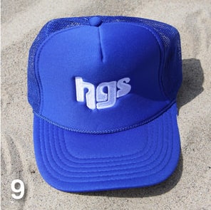 DJ HARVEY / DJハーヴィー / HGS LOGO - TRUCKER SNAP-BACK CAP 9(Shoreline Blue)