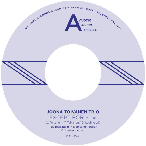 JOONA TOIVANEN / ヨーナ・トイヴァネン / Except For / Keyboard Study No. 2(7"/45RPM)