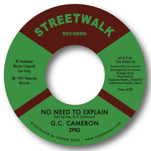 G.C. CAMERON / G.C.キャメロン / STRAIGHT IN THE EYE / NO NEED TO EXPLAIN (7")