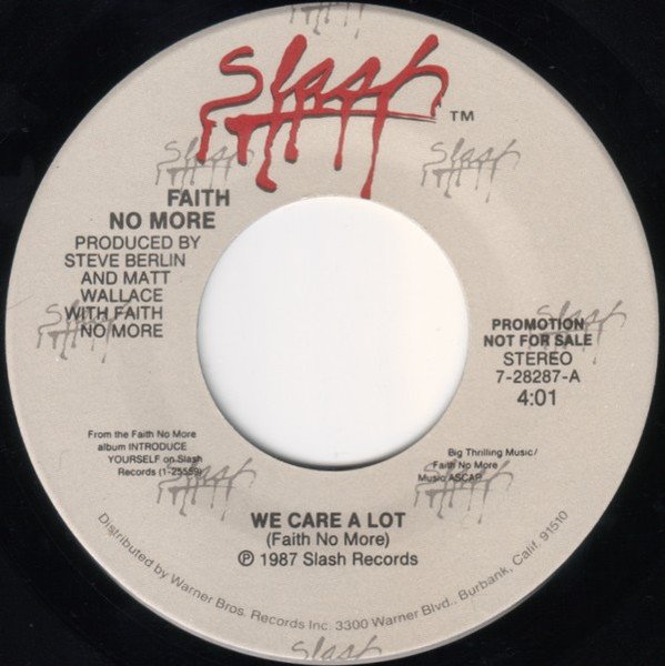 FAITH NO MORE / フェイス・ノー・モア / WE CARE A LOT