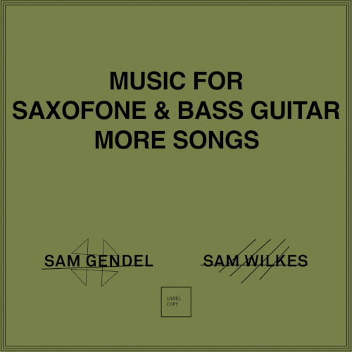 SAM GENDEL & SAM WILKES / サム・ゲンデル&サム・ウィルクス / Music For Saxofone & Bass Guitar More Songs
