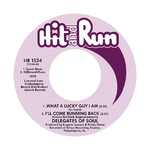 DELEGATES OF SOUL / WHAT A LUCKY GUY I AM / I'LL COME RUNNING BACK / DON'T TAKE YOUR LOVE FROM ME / GIRL I'M AT YOUR DOOR (7")