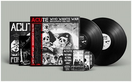 ACUTE (SAPPORO CITY 80'S HARDCORE) / WHO WANTS WAR - DISCOGRAPHY 1986-1989 (2LP+CD/SOLID BLACK VINYL)