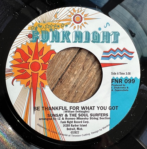 SOUL SURFERS / ソウル・サーファーズ / BE THANKFUL FOR WHAT YOU GOT (7")