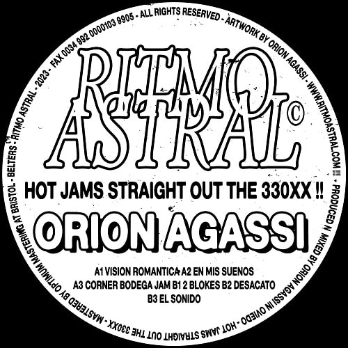 ORION AGASSI / HOT JAMS STRAIGHT OUT THE 330XX !!