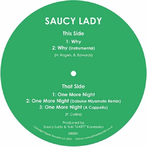 SAUCY LADY / ソーシィー・レディー / WHY (12")