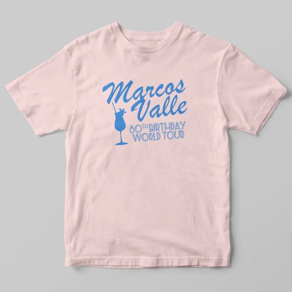 MARCOS VALLE / マルコス・ヴァーリ / 80TH BIRTHDAY WORLD TOUR T-SHIRT - M