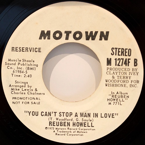 REUBEN HOWELL / YOU CAN'T STOP A MAN IN LOVE (7")