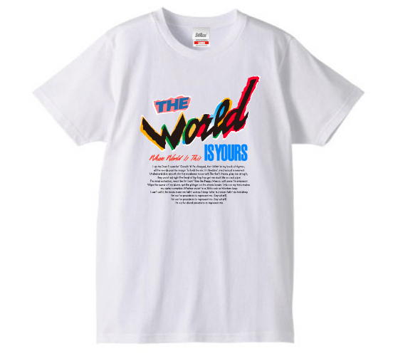 NAS / ナズ / STILLAS "THE WORLD IS YOURS T-SHIRT (WHITE XL)