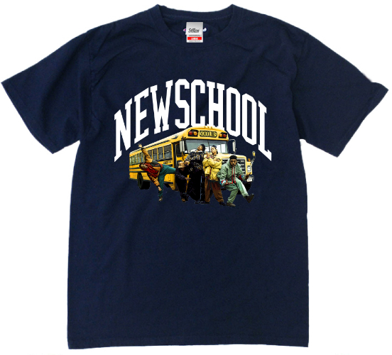 LEADERS OF THE NEW SCHOOL / リーダーズ・オブ・ザ・ニュー・スクール / STILLAS "GET ON THE NEW SCHOOL T-SHIRT (NAVY L)
