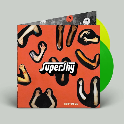 SUPERSHY / スーパーシャイ / HAPPY MUSIC (COLOUR VINYL LP) / (数量限定/カラー・ヴァイナル/解説書・歌詞対訳付き/日本語帯付き)