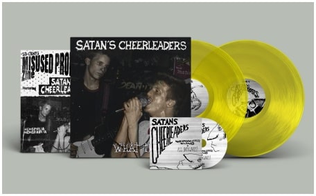 SATAN'S CHEERLEADERS (PUNK) / WHAT THE HELL (2LP+CD/DIEHARD TRANSPARENT YELLOW VINYL)